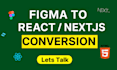 convert figma to react or next js with tailwind pixel perfect, production ready