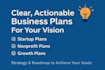 structure your startup or nonprofit business plan