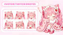 create cute chibi twitch emotes, sub badges, and discord emotes