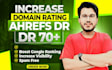 increase DR 70 increase ahrefs DR 70 and boost domain rating with SEO backlinks