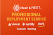 deploy your react or next js website to vercel, netlify, aws, or custom host