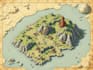 do map illustration, fantasy map drawing, isometric map design, vector map art