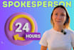 create a professional spokesperson video with 24h delivery