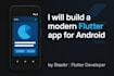 build a custom, modern flutter app