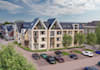 3d building visualization, real estate render, residential apartment interior