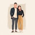 draw couple portrait illustration from photo