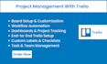 setup and customize trello boards for project and workflow management
