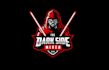 design dynamic star wars sith themed party logo