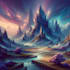 make an stunning fantasy landscape, background