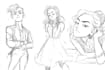 draw sketches with your character