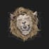 create a unique lion mascot logo with creative illustration