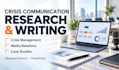 do assigned crisis management research, media relations, powerpoint, case study