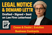 draft legal motions brief lawsuits petitions legal appeals legal demand letters