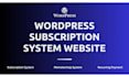 create wordpress subscription or membership system website