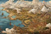 do fantasy world map illustration regional city map