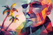 create a simple and stylized low poly illustration