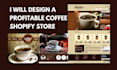 design branded coffee shopify store coffee website coffee private label store