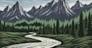 do awesome linocut illustration art