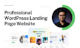 create modern and responsive wordpress landing page website
