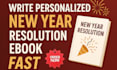write personalized new year resolution ebook fast