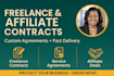 draft freelance contract, service agreement, contractor and affiliate agreements