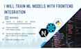 train machine learning models with frontend integration
