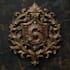 do fantasy medieval monogram or badge logo for