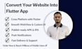 convert your website into a responsive flutter app