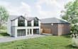 create realistic farmhouse exterior and interior renderings