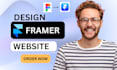 setup framer website design, figma to framer, framer redesign