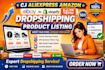 do cj aliexpress amazon to ebay shopify temu wix dropshipping product listing