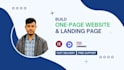build one page website and landing page using elementor pro