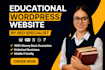 design lms, educational, teaching wordpress site for consulting and tutors