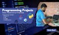 develop school and college programming projects in python, java, c, and js