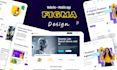 website uiux design, landing page ui, website mockups, saas landing page ui