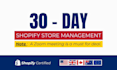 be your expert shopify virtual assistant, shopify store manager, shopify manager