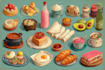 draw any food illustration