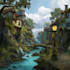 design detailed fantasy landscapes and environments