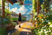 do anime bg, visual novel bg, 2d background for game