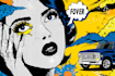 draw pop art portrait in roy lichtenstein style