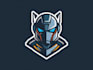 design gaming robotic mascot logo