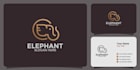 create a beautiful elephant logo