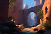 draw fantasy concept landscape illustrations