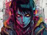 draw cyberpunk scribble art your portrait