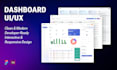 design a modern saas dashboard or web app UI in figma