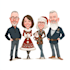 draw unique christmas cartoon caricature