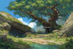create fantasy landscape art