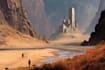 create fantasy landscape background