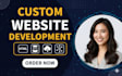 build custom modern responsive full stack websites