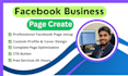 create and setup  facebook business page
